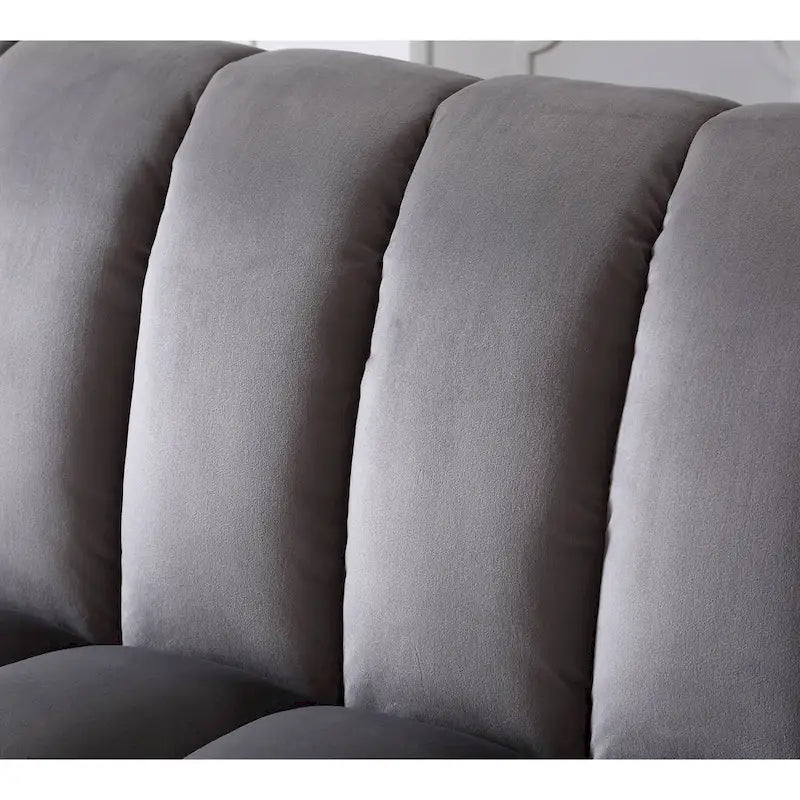 Divano letto convertibile in velluto con contenitore, 2 posti – Blu / Rosso / Verde / Crema / Grigio / Marrone / Grigio chiaro