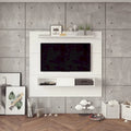 Mobile TV a parete bianco/sabbia/marrone scuro/marrone chiaro, singolo, per TV fino a 70"