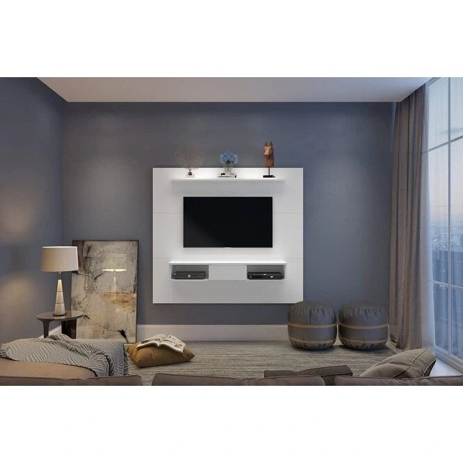 Mobile TV a parete bianco/sabbia/marrone scuro/marrone chiaro, singolo, per TV fino a 70"