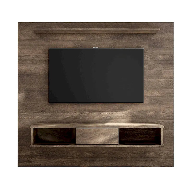Mobile TV a parete bianco/sabbia/marrone scuro/marrone chiaro, singolo, per TV fino a 70"