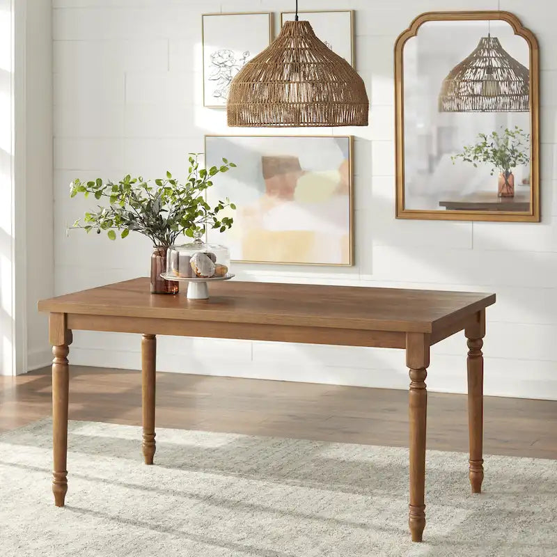 Set da pranzo rustico da 5 pezzi in grigio invecchiato/marrone rustico/legno alla deriva, 4 posti