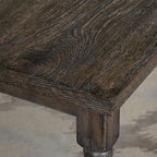 Set da pranzo rustico da 5 pezzi in grigio invecchiato/marrone rustico/legno alla deriva, 4 posti