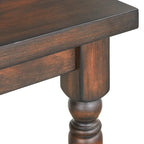 Set da pranzo rustico da 5 pezzi in grigio invecchiato/marrone rustico/legno alla deriva, 4 posti