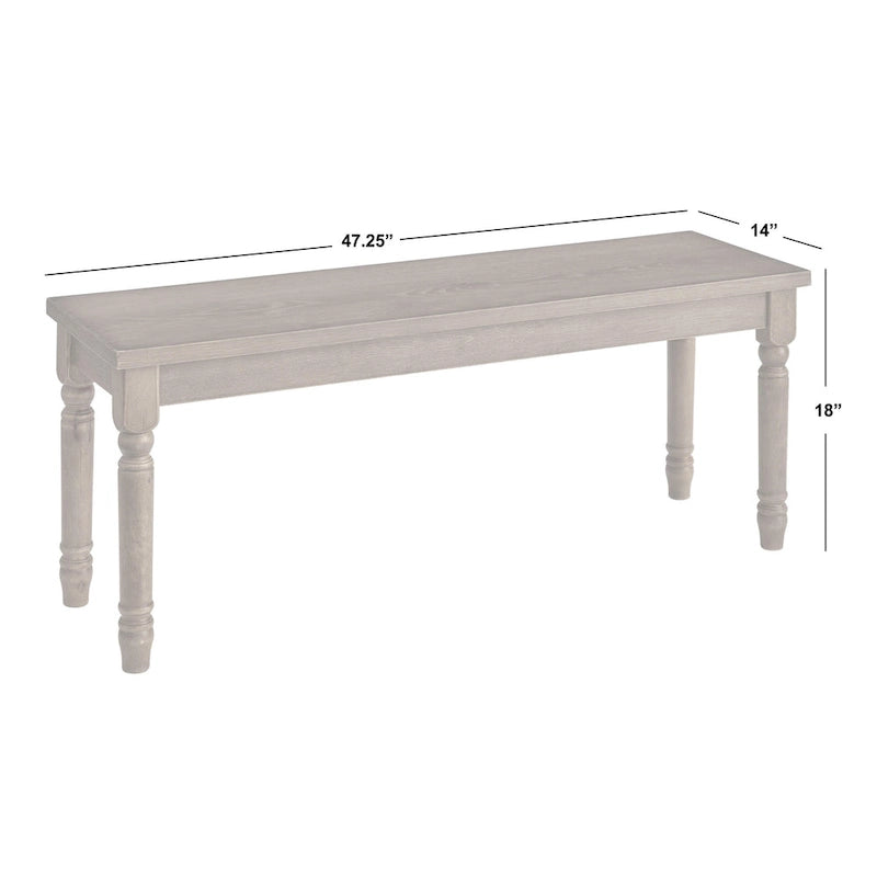 Set da pranzo rustico da 5 pezzi in grigio invecchiato/marrone rustico/legno alla deriva, 4 posti