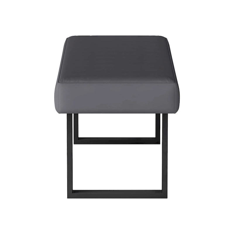 Set da pranzo 3 pezzi lucido grigio per 4 persone – Tavolo, Panca angolare e Panca
