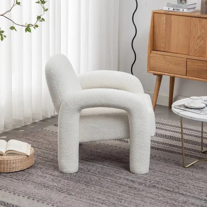 Poltrona in Tessuto Teddy, Posto Unico – Grigio / Arancione / Nero / Blu Navy / Bianco