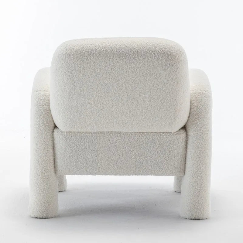Poltrona in Tessuto Teddy, Posto Unico – Grigio / Arancione / Nero / Blu Navy / Bianco