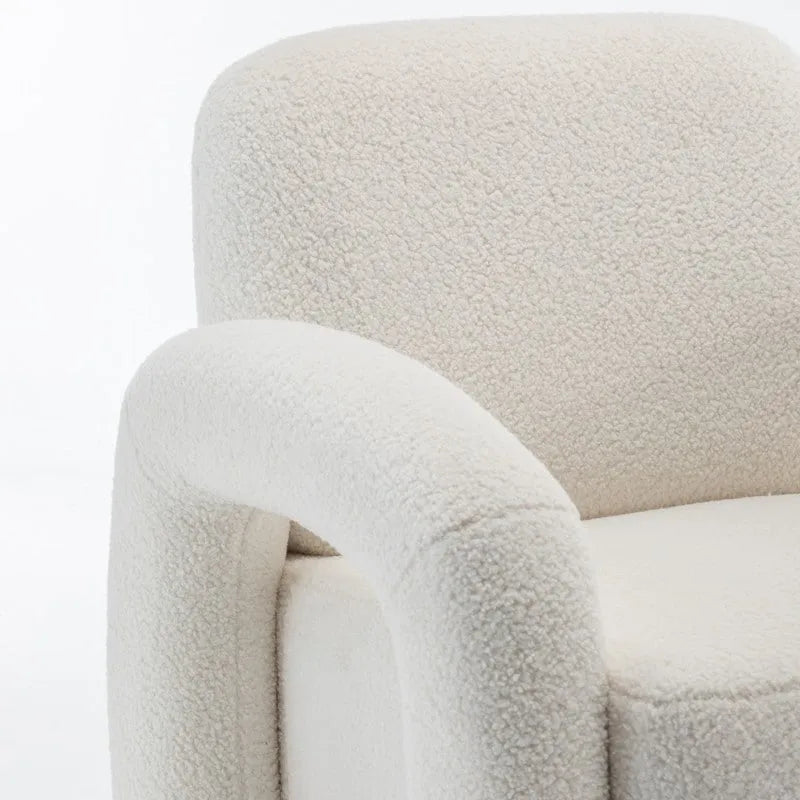 Poltrona in Tessuto Teddy, Posto Unico – Grigio / Arancione / Nero / Blu Navy / Bianco