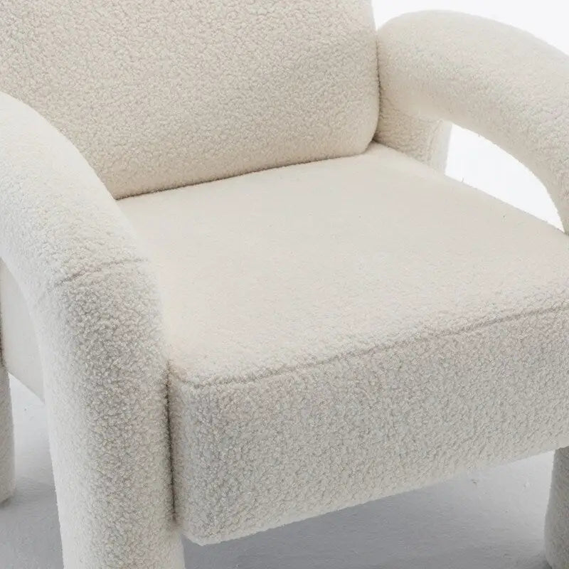 Poltrona in Tessuto Teddy, Posto Unico – Grigio / Arancione / Nero / Blu Navy / Bianco