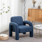 Poltrona in Tessuto Teddy, Posto Unico – Grigio / Arancione / Nero / Blu Navy / Bianco