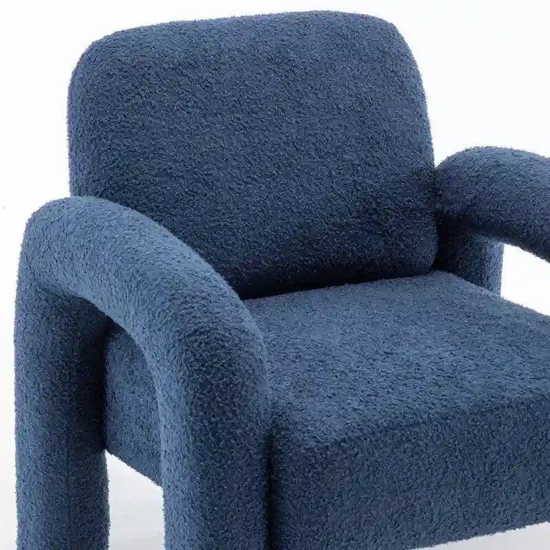 Poltrona in Tessuto Teddy, Posto Unico – Grigio / Arancione / Nero / Blu Navy / Bianco