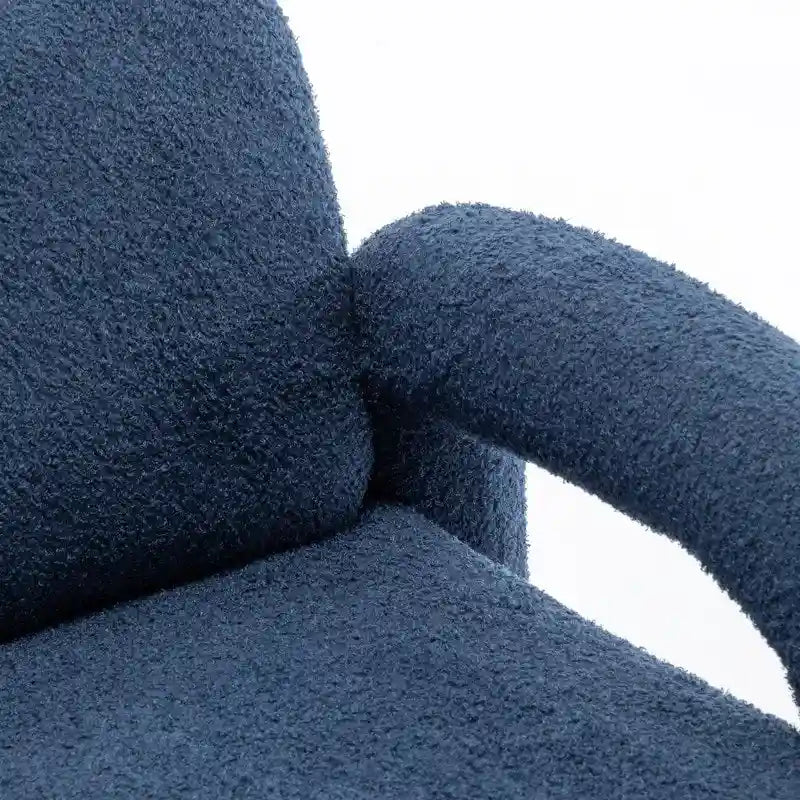 Poltrona in Tessuto Teddy, Posto Unico – Grigio / Arancione / Nero / Blu Navy / Bianco