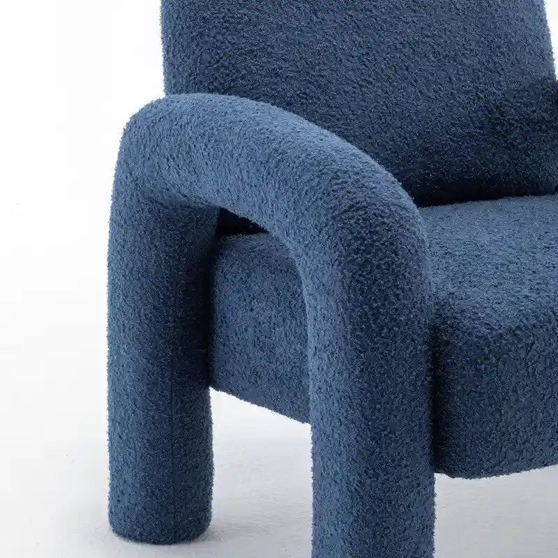 Poltrona in Tessuto Teddy, Posto Unico – Grigio / Arancione / Nero / Blu Navy / Bianco