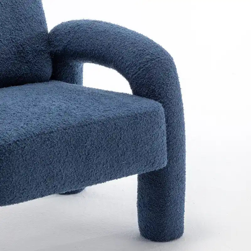 Poltrona in Tessuto Teddy, Posto Unico – Grigio / Arancione / Nero / Blu Navy / Bianco