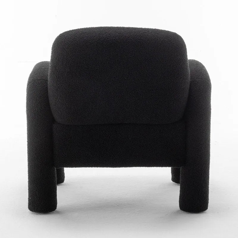 Poltrona in Tessuto Teddy, Posto Unico – Grigio / Arancione / Nero / Blu Navy / Bianco