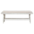 Panca da pranzo Antique Linen & Weathered Gray, stile English Country, 1 posto