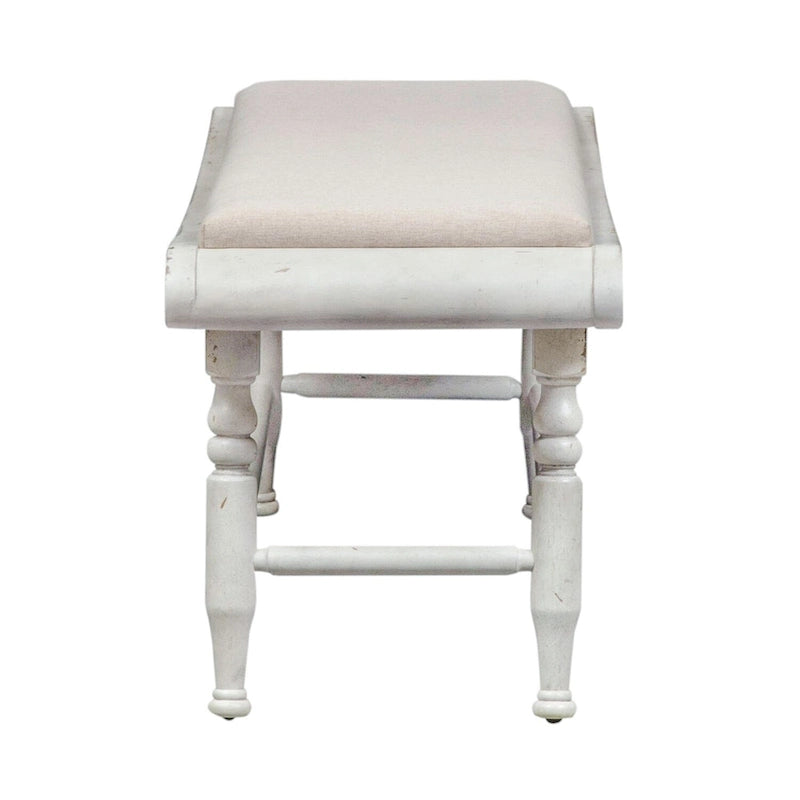 Panca da pranzo Antique Linen & Weathered Gray, stile English Country, 1 posto