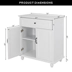 Madia Credenza Contenitore Cucina con Cassetti Tavolo Consolle con Ante