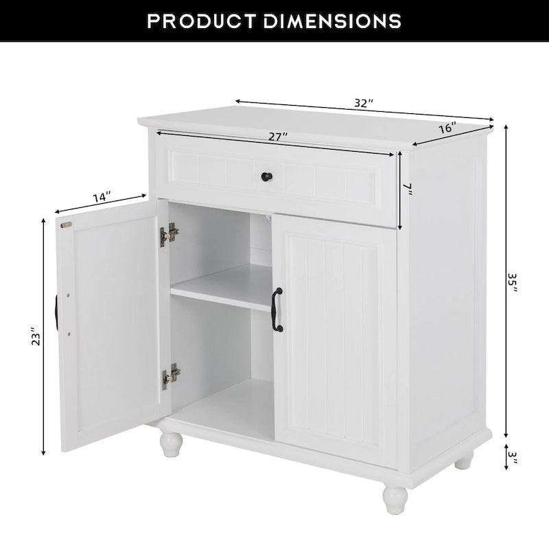 Madia Credenza Contenitore Cucina con Cassetti Tavolo Consolle con Ante