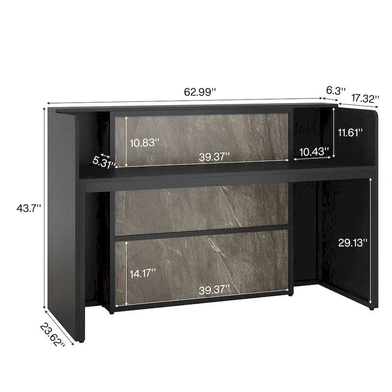 Scrivania a L per 1 persona, colori bianco e marrone / nero e marrone / marrone e nero, con striscia LED e pannello per la privacy