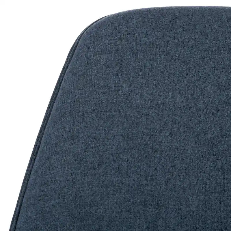 Poltrona a dondolo Mid-Century, grigio chiaro / avena / blu navy, lino, 1 posto