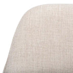 Poltrona a dondolo Mid-Century, grigio chiaro / avena / blu navy, lino, 1 posto