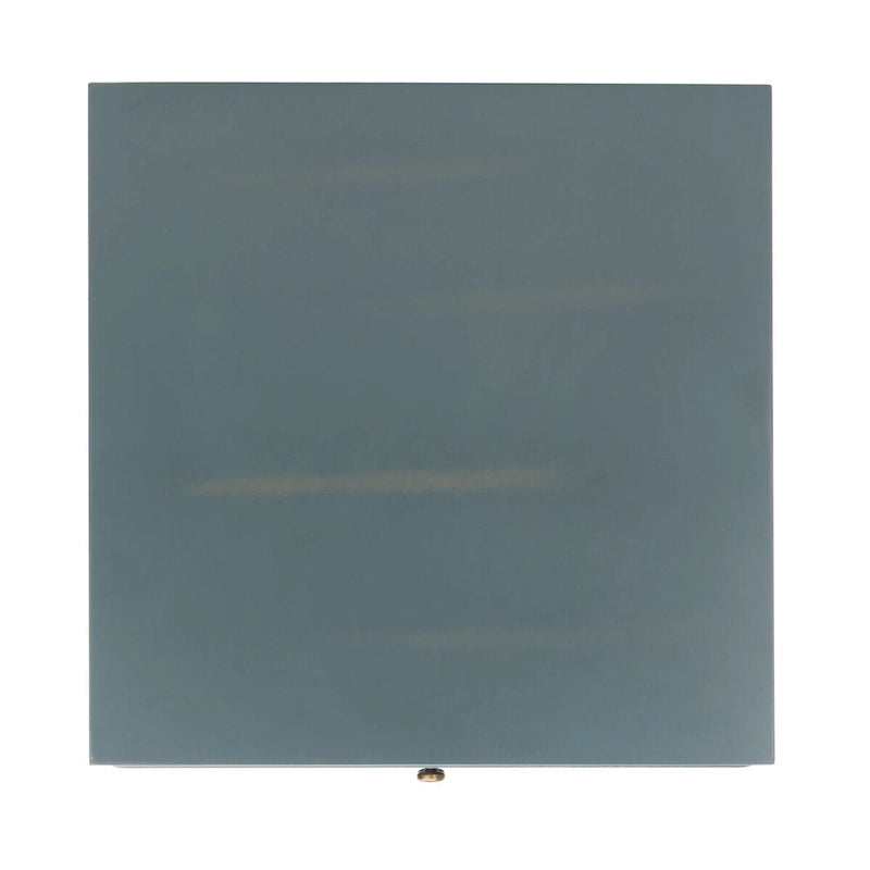 Comodino con 2 cassetti, Verde Ottanio Scuro / Grigio Cenere, 56 cm L x 56 cm P x 66 cm A, Singolo