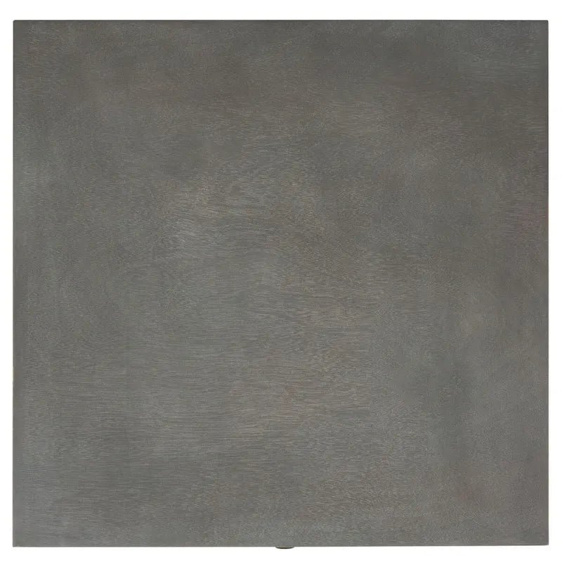 Comodino con 2 cassetti, Verde Ottanio Scuro / Grigio Cenere, 56 cm L x 56 cm P x 66 cm A, Singolo