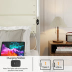 Struttura letto a piattaforma in ecopelle grigio scuro con luci a LED e cassetti portaoggetti – Queen/King