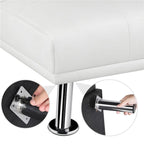 Divano letto futon in ecopelle, reclinabile, 3 posti – Nero / Marrone / Grigio / Espresso / Bianco