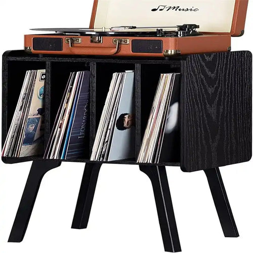 Mobile portadischi 4 cubi – Noce/Nero/Marrone/Naturale/Bianco, Singolo
