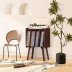 Mobile portadischi 4 cubi – Noce/Nero/Marrone/Naturale/Bianco, Singolo