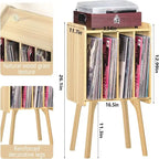 Mobile portadischi 4 cubi – Noce/Nero/Marrone/Naturale/Bianco, Singolo