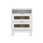 Letto a piattaforma stile fattoria, misura matrimoniale, bianco/nero, set da 4 pezzi per 1-2 persone